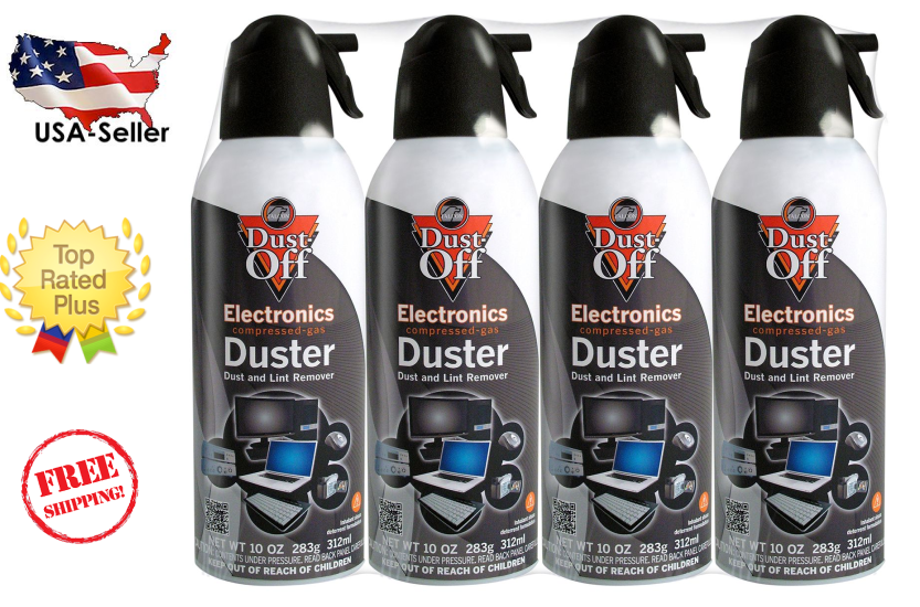 New Canned Air Falcon Dust-off Compressed Computer Gas Duster 10 Oz 8 Pack
