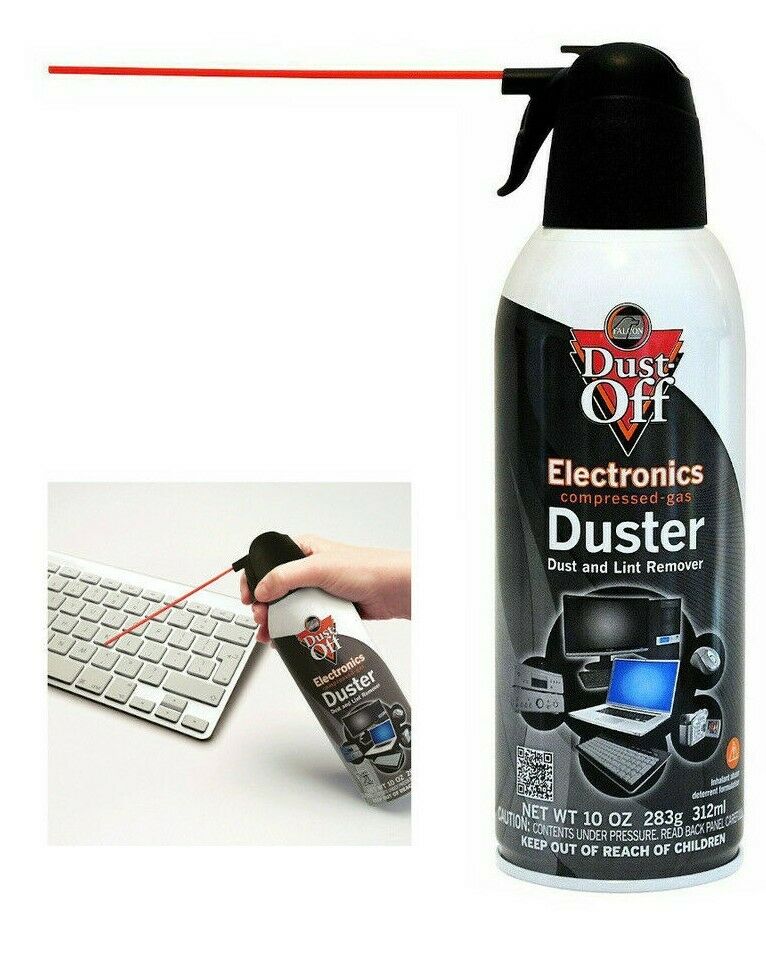 Falcon Dust Off 10oz Electronic Compressed Canned Air Duster - Gas Duster Remove